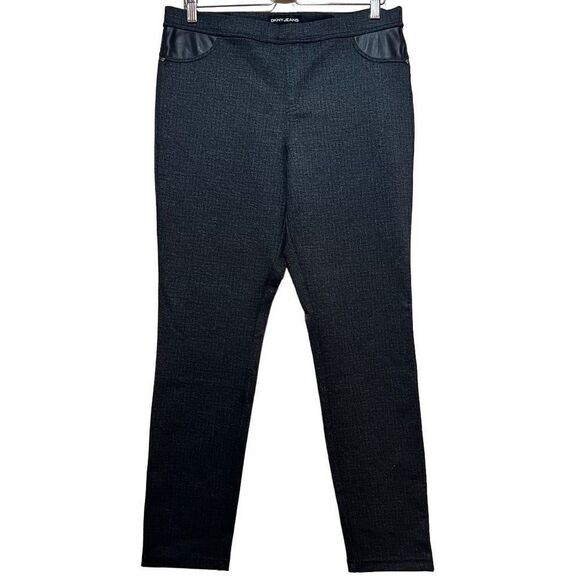 DKNY Pull on Charcoal Gray  Pants Lg - Picture 1 of 4